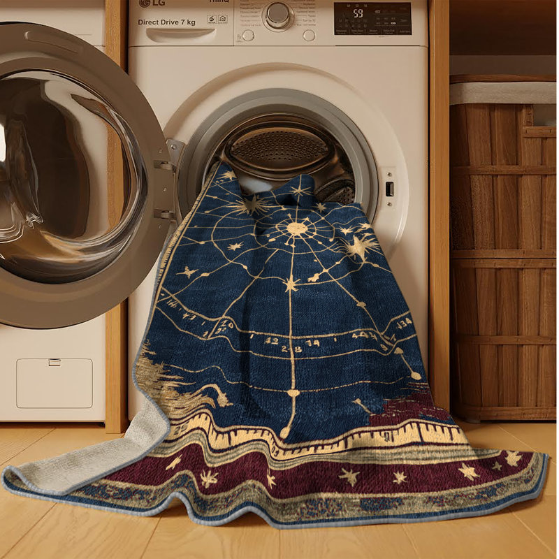 Tapis mauve lavable à la machine, Rectangle 3 pi x 5 pi