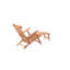 Remmington 149cm Long Reclining Teak Single Chaise