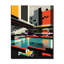 Bauhaus Retro City Architecture I - Horloge murale architecture futuriste-99640512