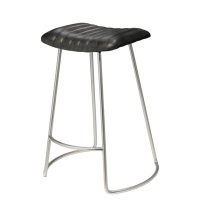 Marianna Upholstered Counter Stool with Metal Frame