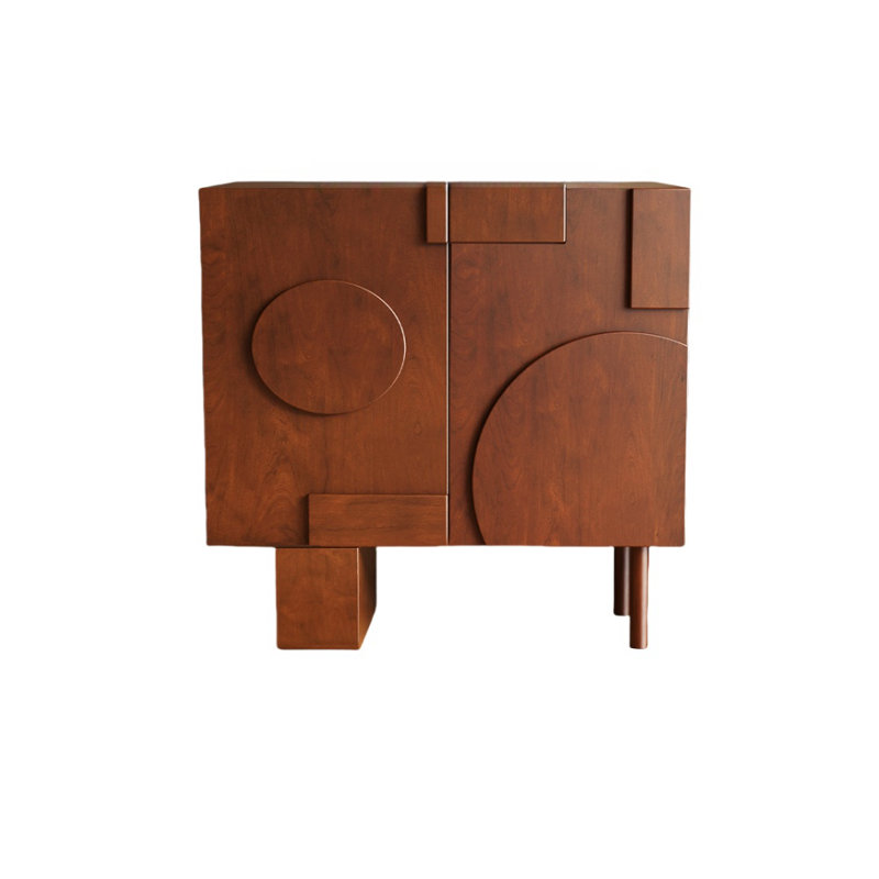 Armoire décorative française simple, Brun