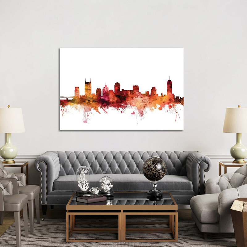 Nashville, Tennessee Skyline by Michael Tompsett - Wrapped Canvas Gallery-Wrapped Canvas Giclée, 152.5 cm H x 101.5 cm W