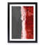 The Red Ocean Waves in Abstract - Picture Frame Graphic Art Print-55763351-55763352