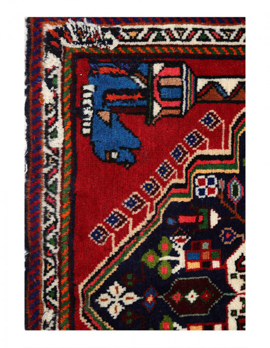 Tapis carré en laine d'agneau carré unique 2 pi x 2 pi 2 po Opeyemi