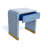 Bone Inlay Curved Bedside Table