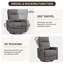 Fauteuil inclinable pivotant à bascule, fauteuil inclinable oscillant à bascule, fauteuil à bascule pour le salon, la chambre à coucher-412862515