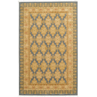 Tapis bleu Moore