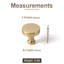 Ensemble de poignées rondes de 1,2 po de diamètre et bronze champagne-102052599-125872818