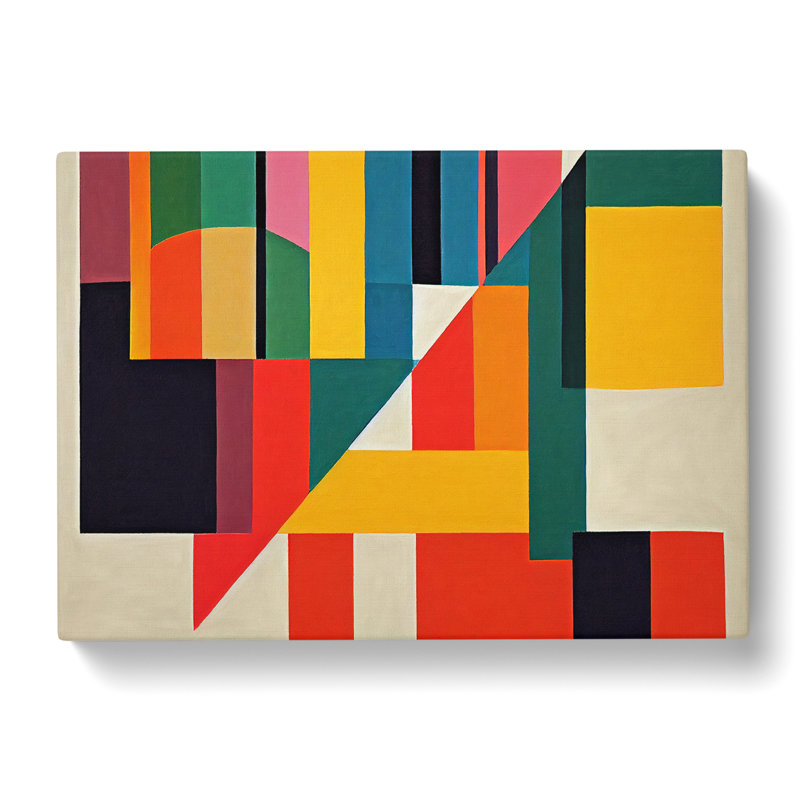 Modern Bauhaus Art Vol.7 Abstract - Wrapped Canvas, 35cm H x 50cm W x 3cm D