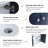 Bacari 12.83'' Wall Mounted & Corner Single Bathroom Vanity With Ceramic Top