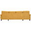 Canapé modulaire en chenille de 103,5 po en forme de U avec méridiennes doubles, poches de rangement et coussins d'accoudoirs-891664436