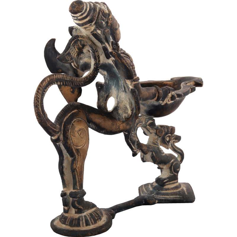 Figurine Garuda, Brun antique