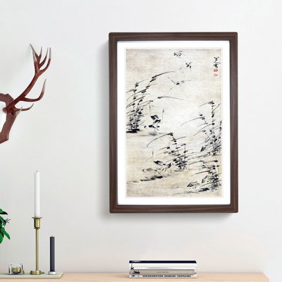 Twelve Egrets by Bada Shanren - Framed Print