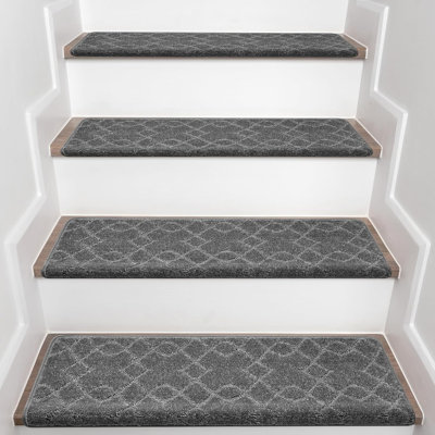 Tapis d'escalier antidérapant Bullnose (ensemble de 7)