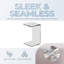 Table basse / table de bout en acrylique, conception 2 en 1, avec structure en U transparente et bords lisses, conception à double usage et fabrication robuste, style minimaliste moderne