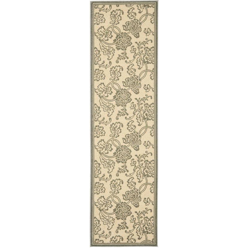 Santucci Performance Floral Rug, Runner 2'2" x 8'