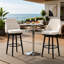 Chaises contemporaines à hauteur de comptoir, tabourets de bar pivotants modernes, élégantes chaises de bar à haut dossier (seulement 2 tabourets de bar)