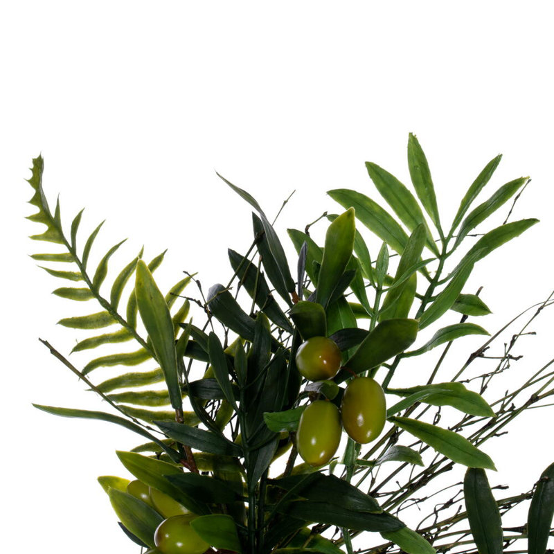 Faux Olive Plastic 24'' Wreath
