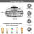 3-Light 18.31" Crystal Flush Mount Ceiling Light-1492529416