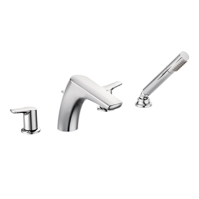 Garniture de robinet de baignoire romaine à deux poignées Method, Chrome