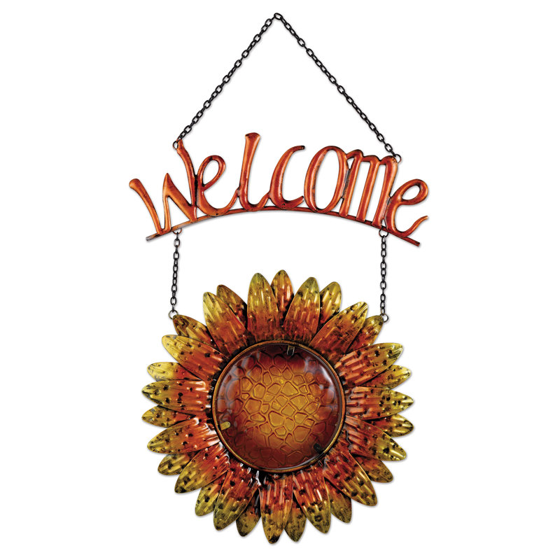 Enseigne de bienvenue pour tournesol Renard
