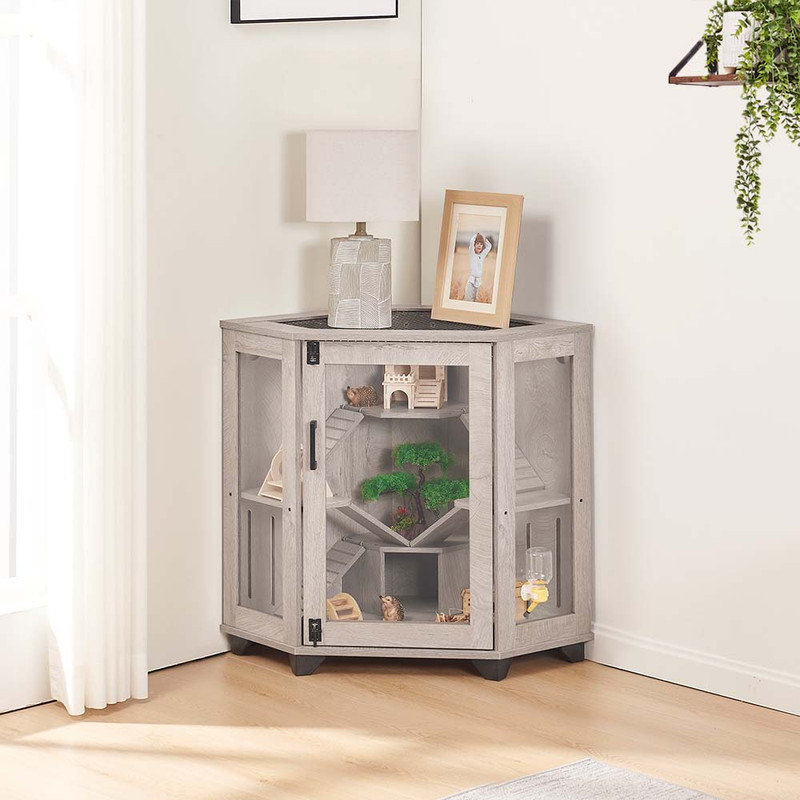 Cage à hérisson Chinchillas avec rampe et maison
