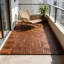 Carreaux de sol imbriqués en bois d'acacia et en PP de qualité supérieure - brun foncé 12 po x 12 po (paquet de 60), surface sécuritaire antidérapante, robuste et stable pour une utilisation intérieure / extérieure, conception à verrouillage facile, couvre 60 pieds carrés