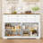 55.1" W Sideboard with 4 Drawers, Thickened Desktop-269190509