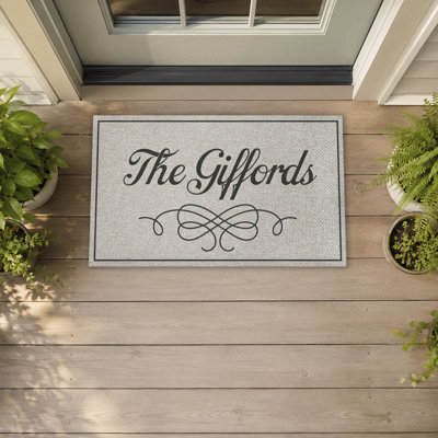 Tapis de porte Faynett Welcome