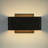 Modern Rectangle LED Wall Sconce with Matte Black Finish