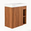 Meuble-lavabo flottant 20 po avec lavabo en résine blanche