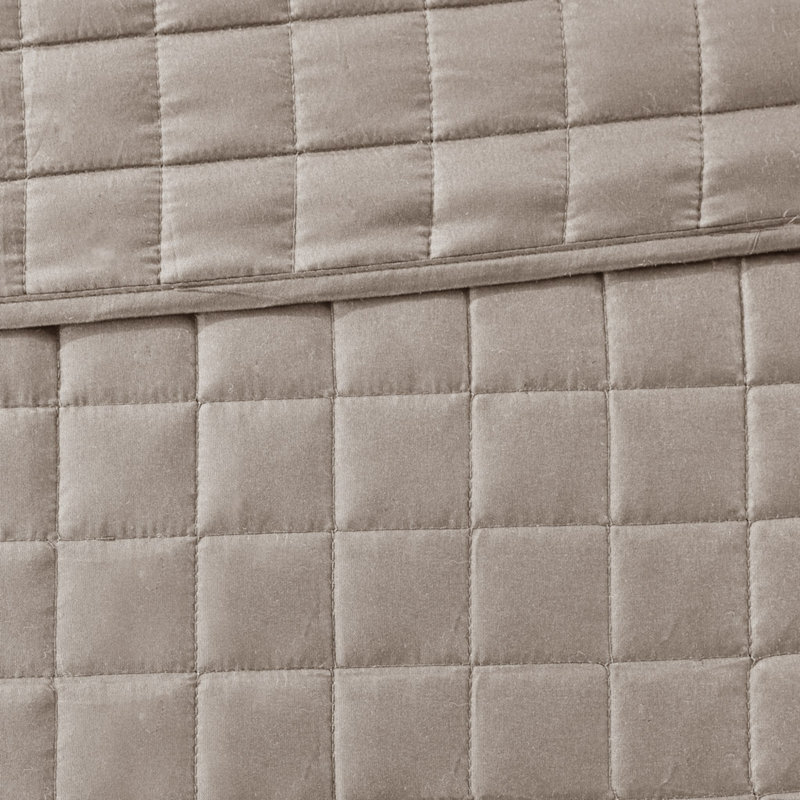 Collection d'édredon et de courtepointe 8 pièces Taupe