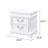 Nightstand W/ USB, White