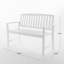 Banc de ferme en bois d'acacia, siège d'extérieur rustique - Décoration de patio / cour durable - Assemblage facile-924014568