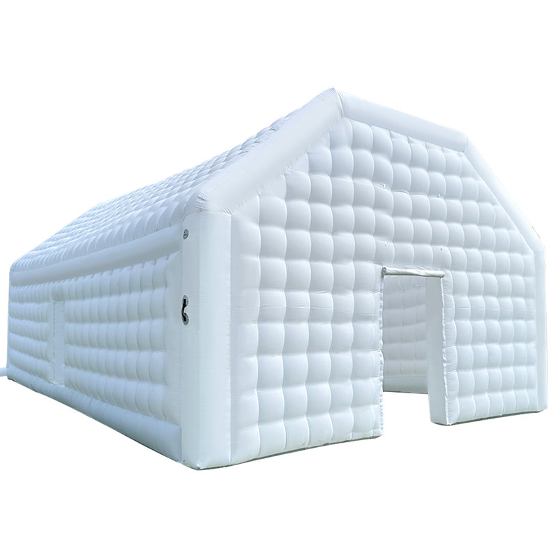 Tente gonflable blanche de 9 m x 6 m (30 pi x 20 pi) avec 2 souffleurs d'air, idéale pour les anniversaires, les événements scolaires, les fêtes de jardin et la location.