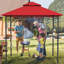 Pavillon de jardin en acier pour barbecue l 8 pi. x P 5 pi.-86138927