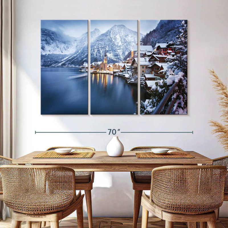 Sebbie Wintry Hallstatt, 42" H x 65" W