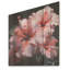 Hibiscus rose harmonieux courbes gracieuses - art mural en bois d'hibiscus sur bois de pin naturel-1081042375