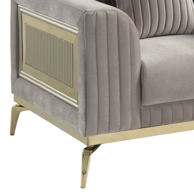 Chaise Duplessis taupe, Gris