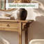 Console de 63 po de long avec 2 tiroirs de rangement, canapé de style campagnard pour couloir, vestibule, salon
