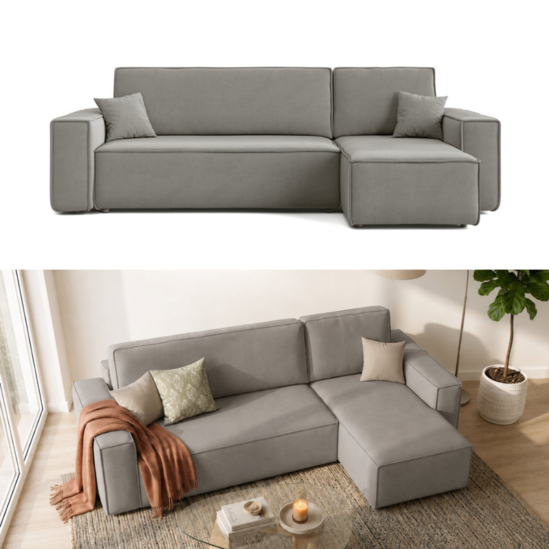 Rozena 3 Seater Sofa Bed, Right Hand Facing