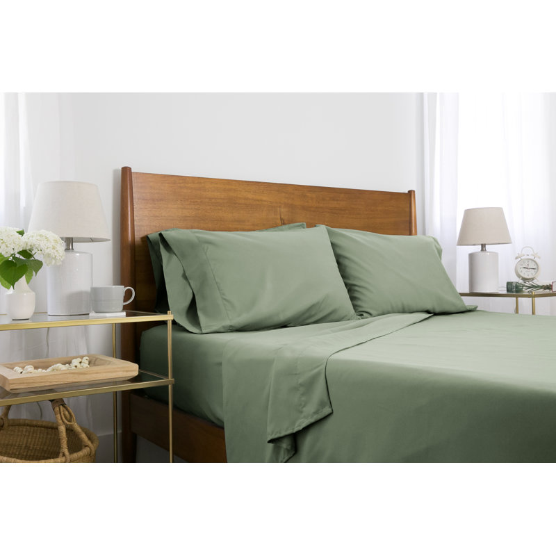 Ensemble de draps Essentials Deep Southens par Southshore Fine Linens, Simple TG, Vert foncé