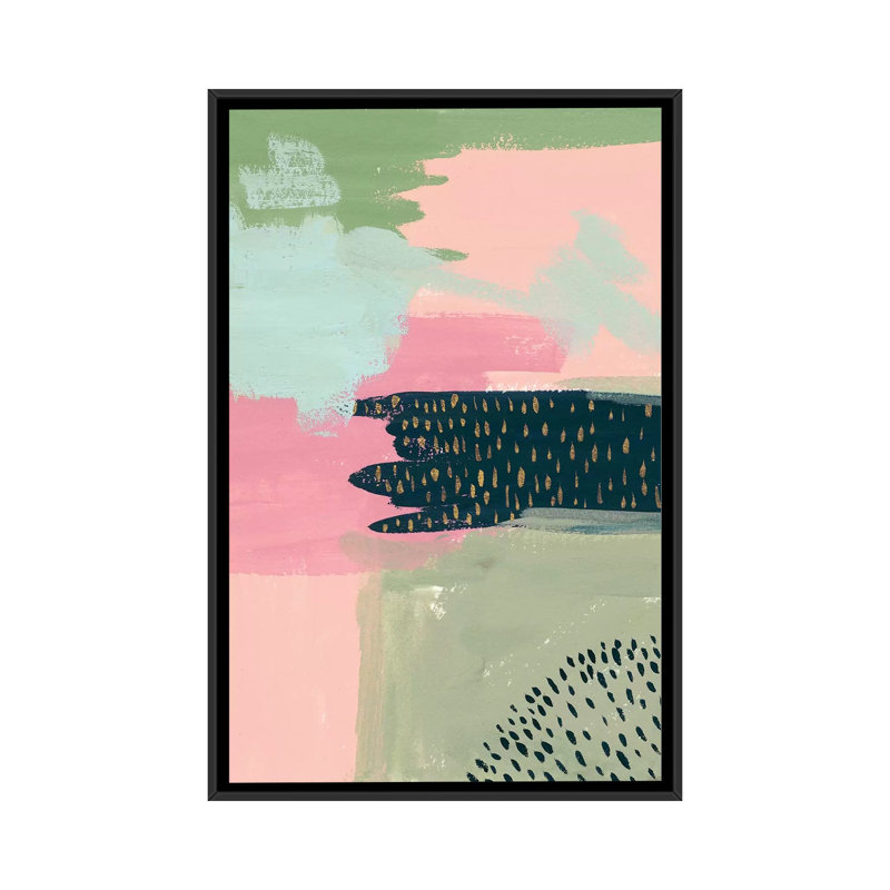 " Cheeky II " by Melissa Wang, 26" H x 18" W x 1.5" D, Black Framed Canvas, No Mat