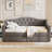 Daybed with LED Accents and Drawers-76876285