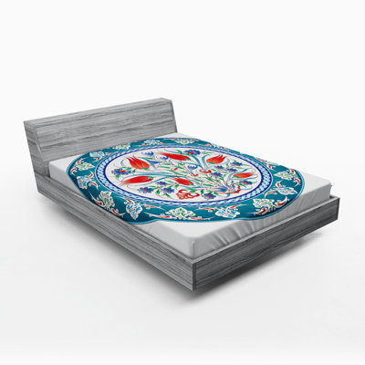 Microfiber Floral Fitted Sheet