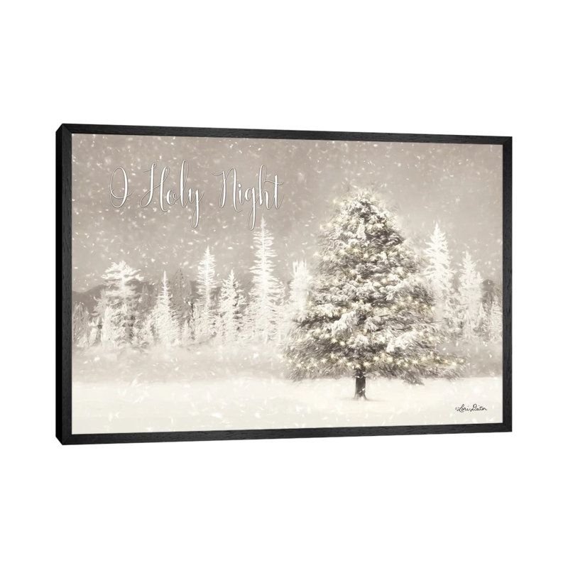 O Holy Night by Lori Deiter - Print on Canvas, 101.6 cm H x 66.04 cm W, Black Framed