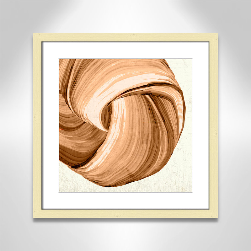 Impression orange Tango II par Casa Fine Arts, L 17 po x H 17 po, Imprimé mat, Or mat