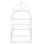 Structure de lit en métal avec clôture-1075506275