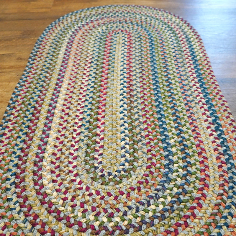 Laine Cloverdale multicolore, Ovale 2 pi 6 po x 12 pi