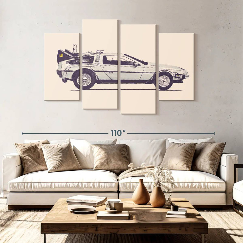 Meor Delorean, H 54 po x l 84 po
